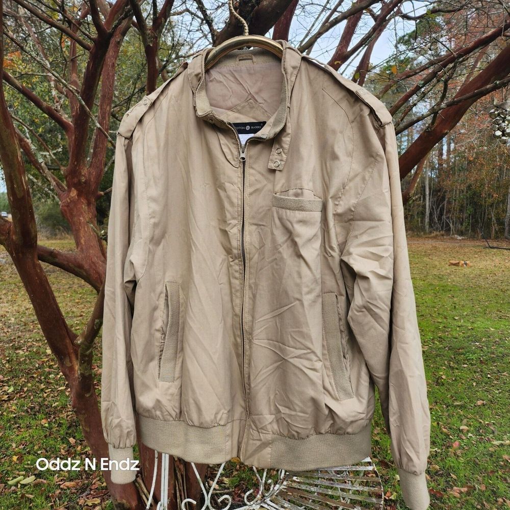 Coton Traders Beige Jacket Medium Polyester & Cotton Blend Casual Outerwear